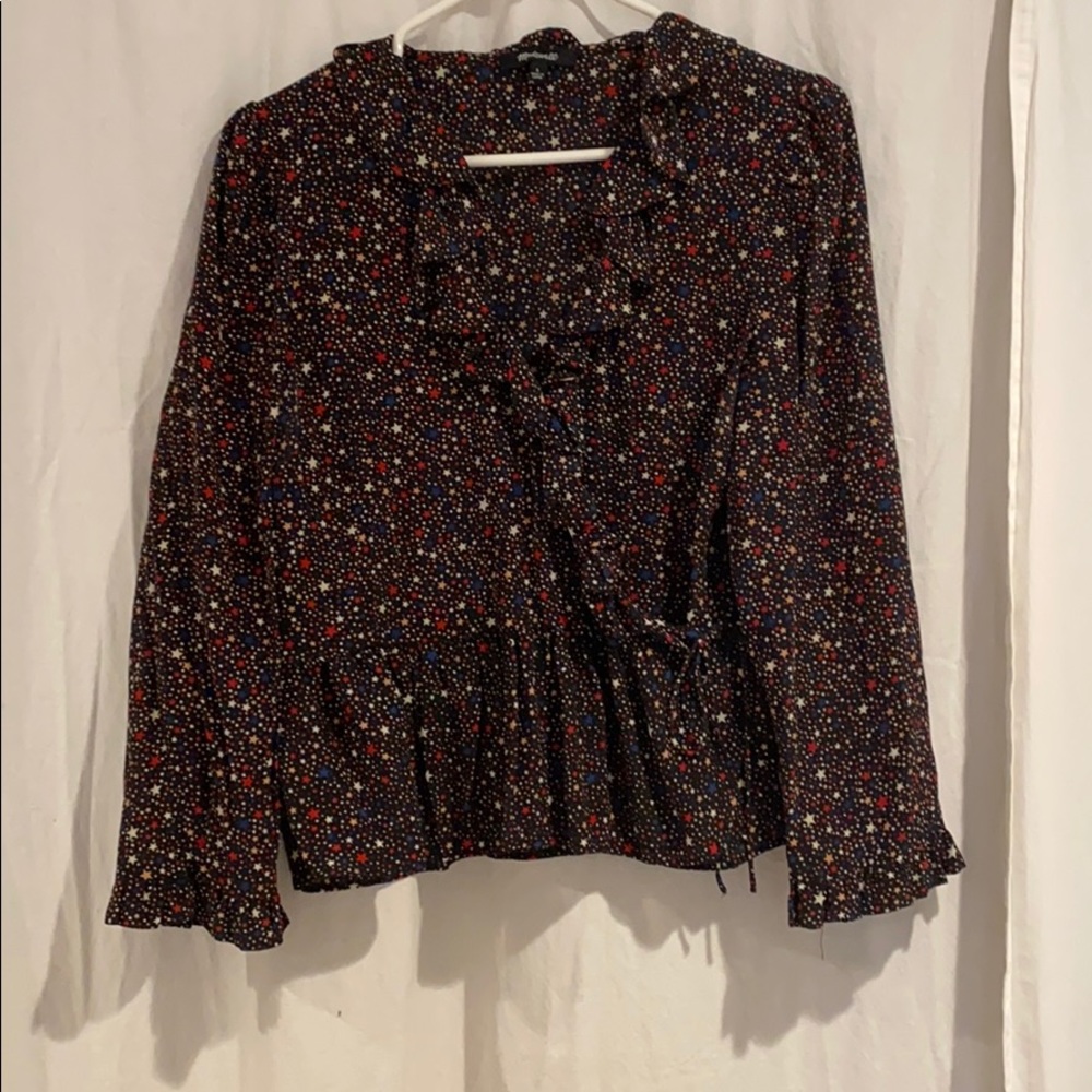 Madewell wrap front top